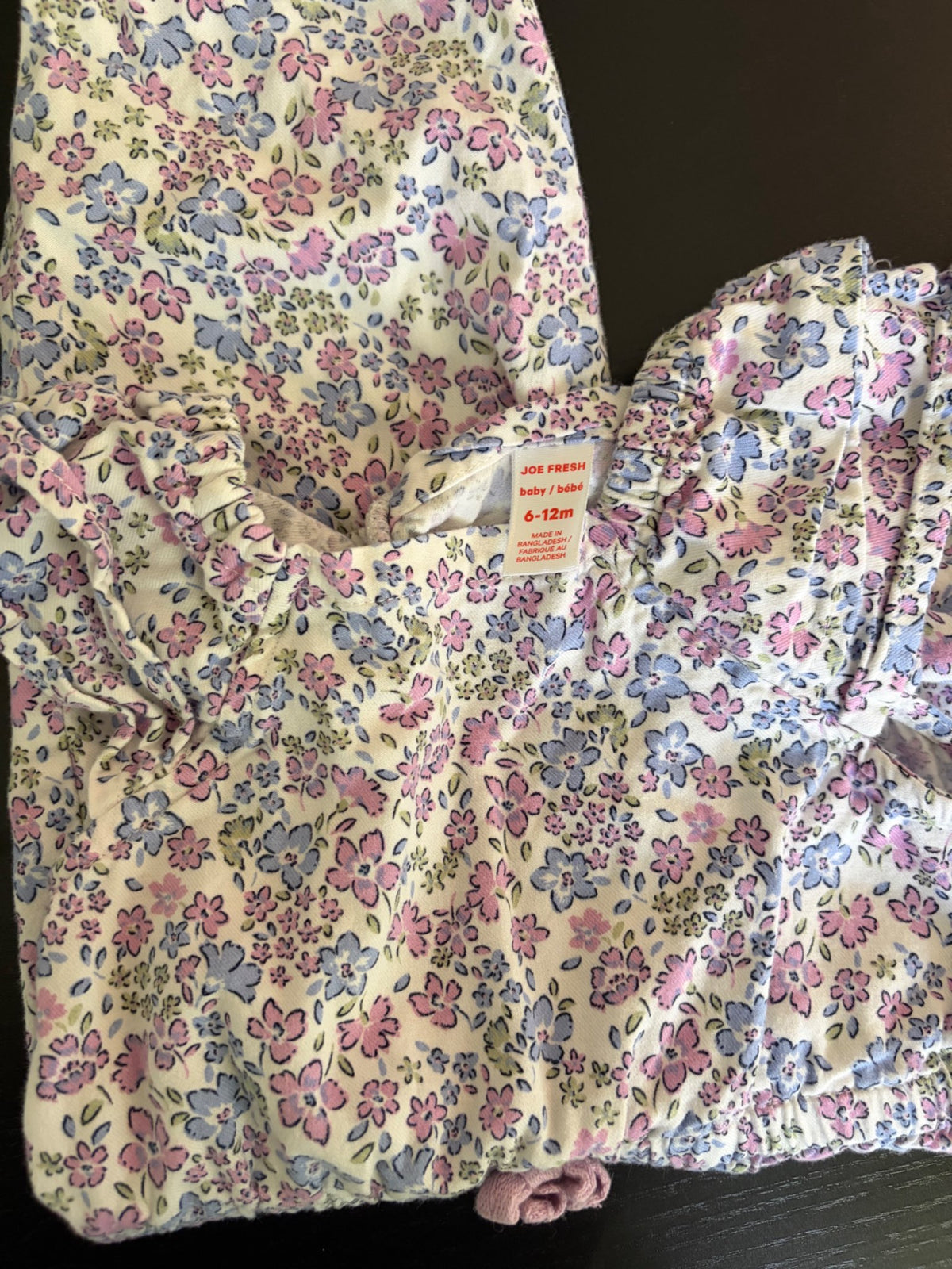 Joe Fresh Lavender floral jumpsuit (6-12 month), Kids 12 Month (9-12M)