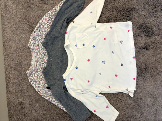 Mixed bundle 12m long sleeve Carter's shirts (EUC, NWOT), Kids 12 Month (9-12M)