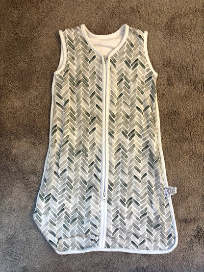 Copper Pearl 0-6 month sleep sack / sleep bag - grey pattern, 0-6 Months (Small)