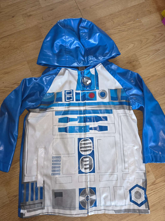 R2D2 rain jacket sz5, Kids 5/5T