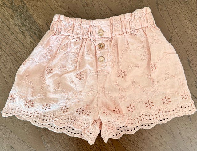 Blush Eyelet Lace Shorts 🌸, Kids 4/4T