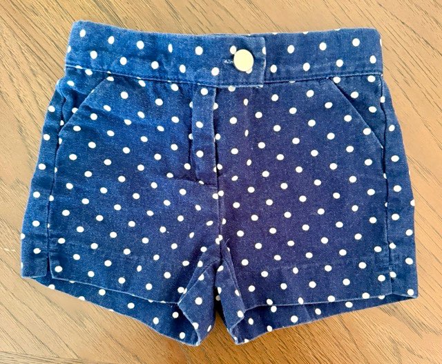 Polka Dot Shorts 💙⚪, Kids 24 Month (18-24M)