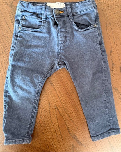 Zara Baby Dark Wash Jeans 👖, Kids 18 Month (12-18M)