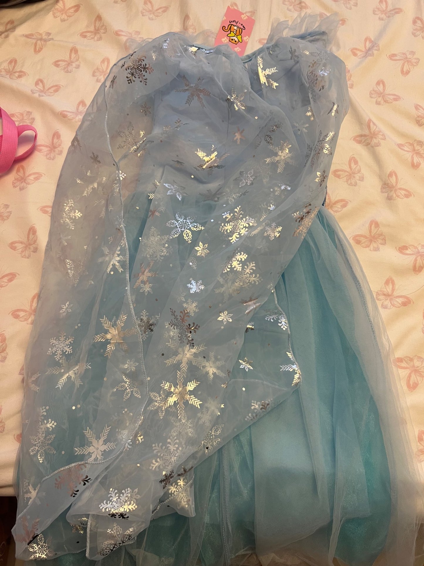 Blue dress with cape, Kids 5/5T