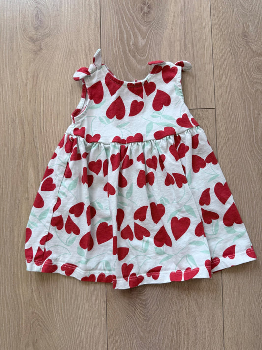 Baby Girl Heart Dress, Kids 6 Month (3-6M)
