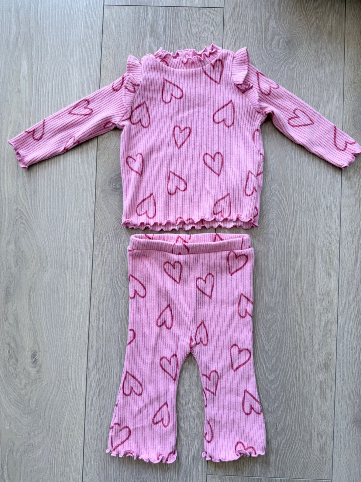 Baby Girl Long Sleeve Shirt & Pant, Kids 6 Month (3-6M)