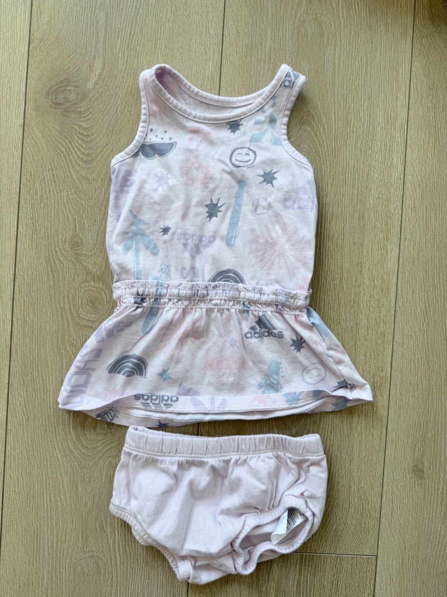 Baby Girl Adidas Dress , Kids 6 Month (3-6M)