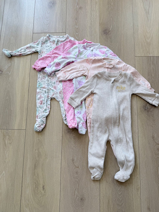 Long Sleeve Onesie Bundle, Kids 6 Month (3-6M)