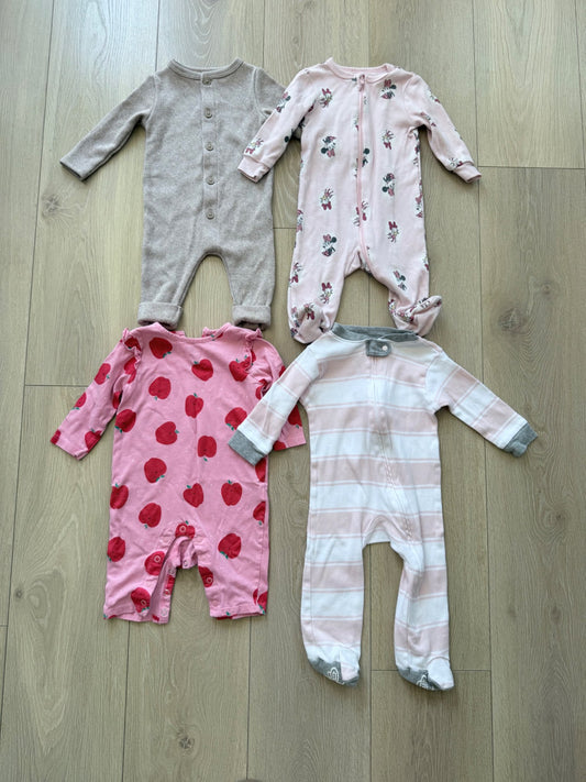 Long Sleeve Onesie Bundle, Kids 6 Month (3-6M)