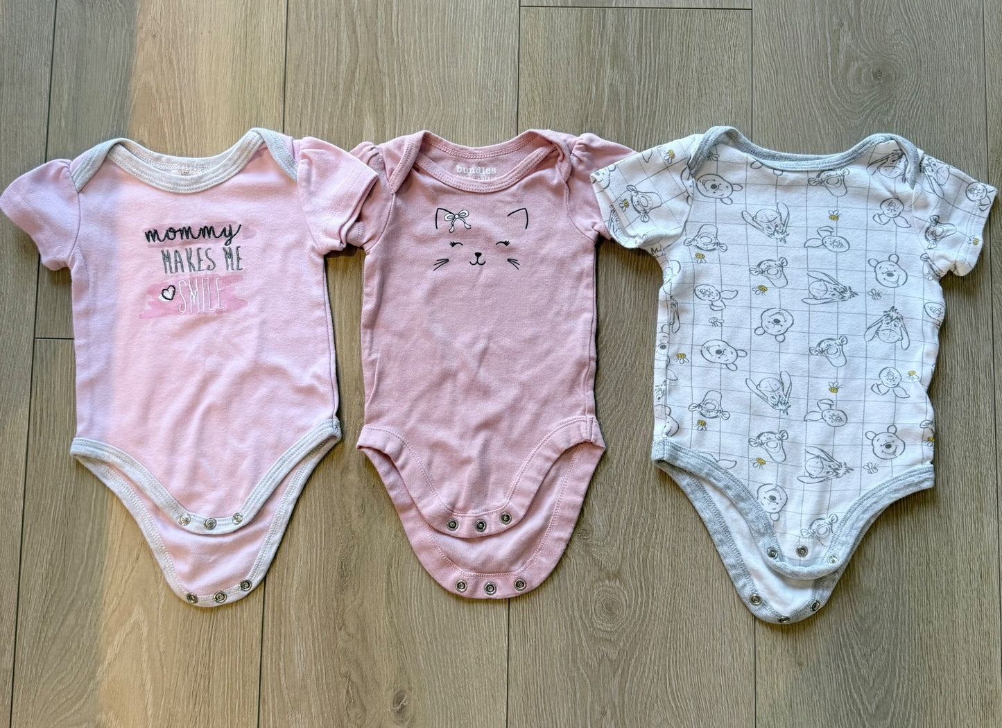 Short Sleeve Bodysuit Bundle, Kids 6 Month (3-6M)
