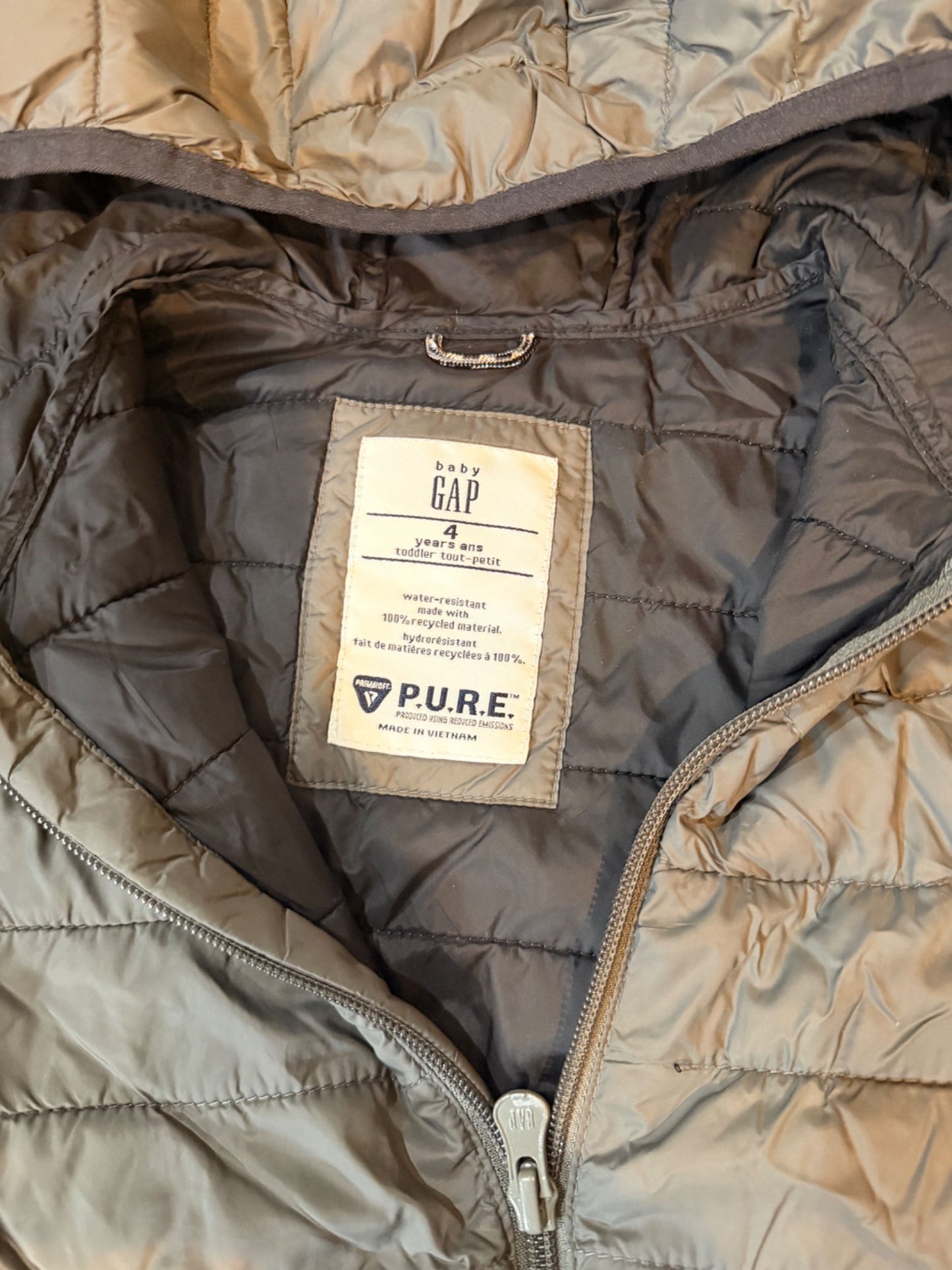Grey Gap Coat , Kids 4/4T
