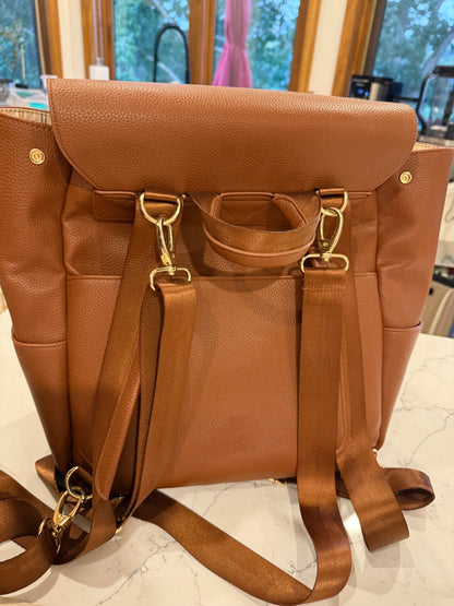 Gray Haus Diaper Bag Caramel MSRP $189