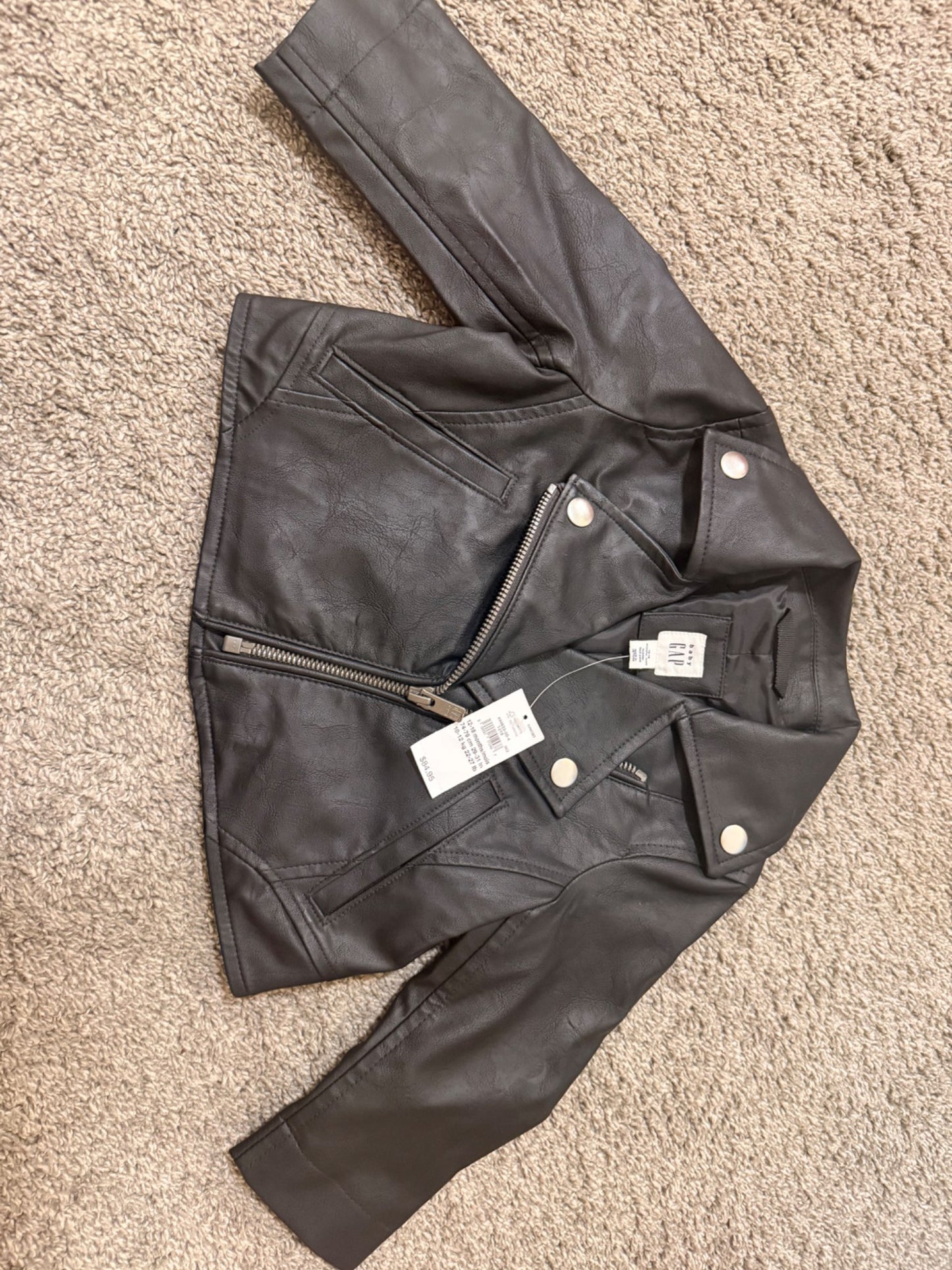 Gap Baby Leather Jacket, Kids 18 Month (12-18M)