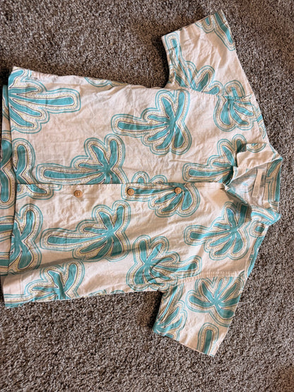 Boys Zara Palm Tree Shirt, Kids 6/6X