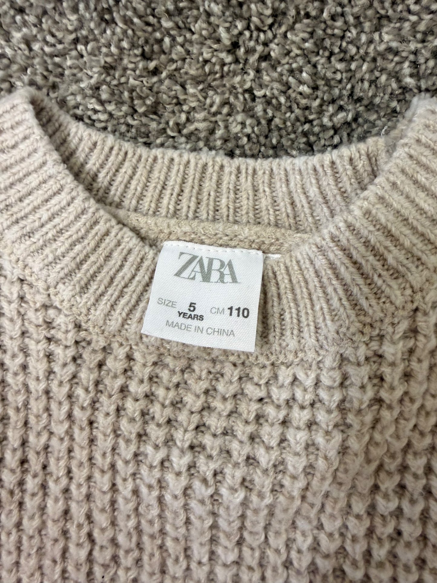 Boys Zara Waffle Knit Sweater , Kids 5/5T