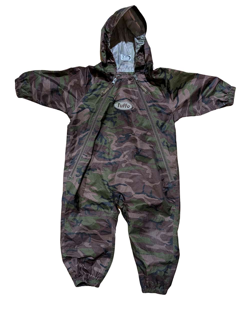 Tuffo Muddy Buddy Rain Suit – Army Green – Excellent Condition, Kids 2T