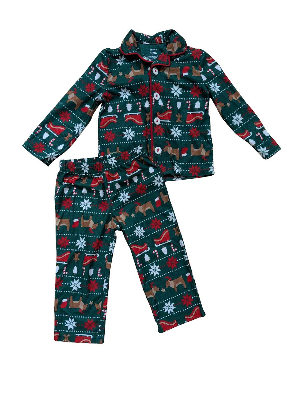 Carter's Christmas Pajama Set - 2T, Kids 2T