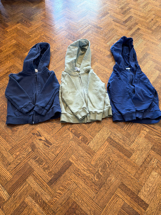 Zip up hoodies , Kids 2T