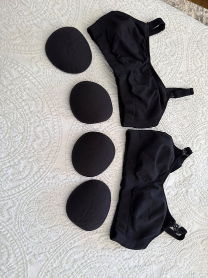Nursing bra and nursing pad inserts, Maternity M (8-10)