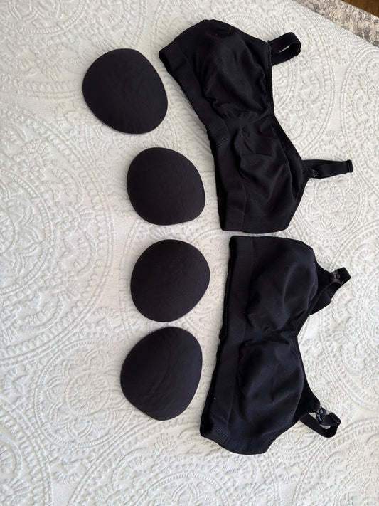 Nursing bra and nursing pad inserts, Maternity M (8-10)