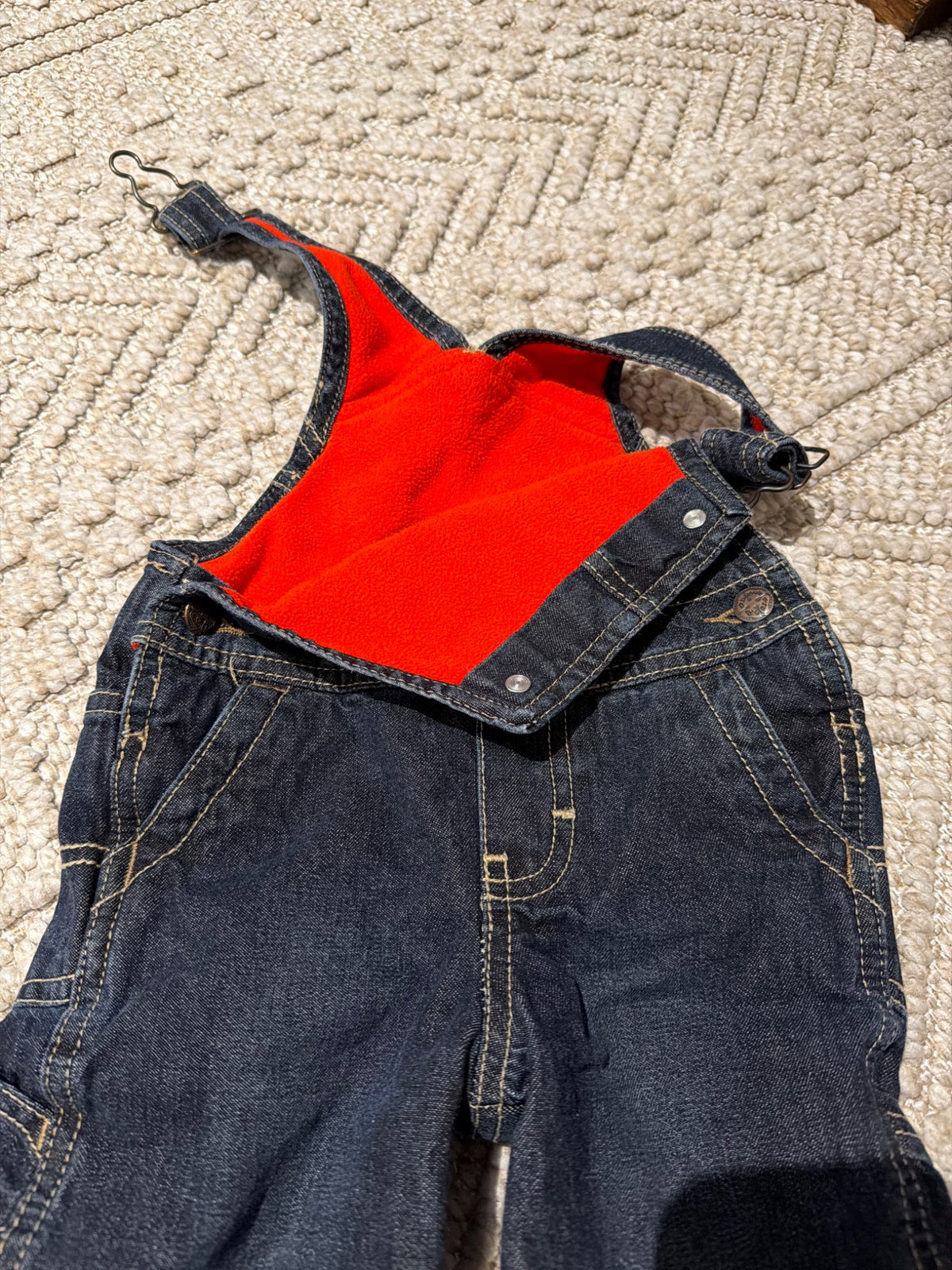 Fleece lined overalls , Kids 12 Month (9-12M)
