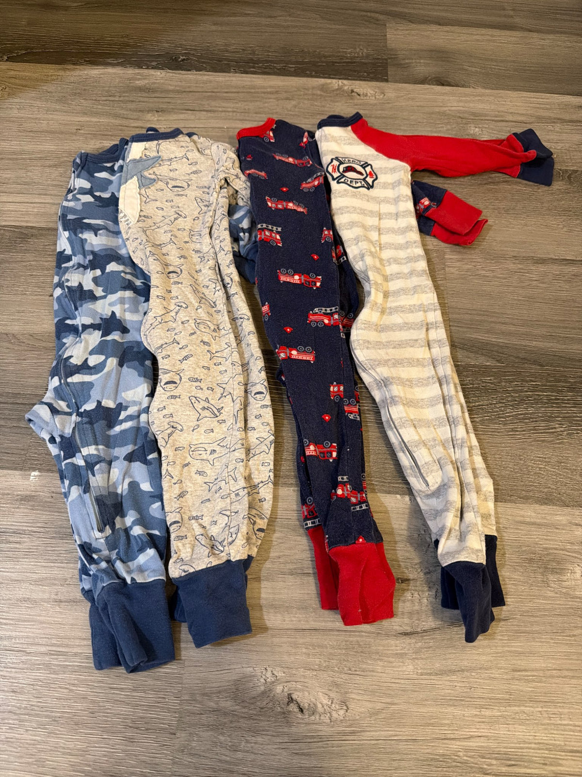 One piece pyjamas with open feet, Kids 18 Month (12-18M)