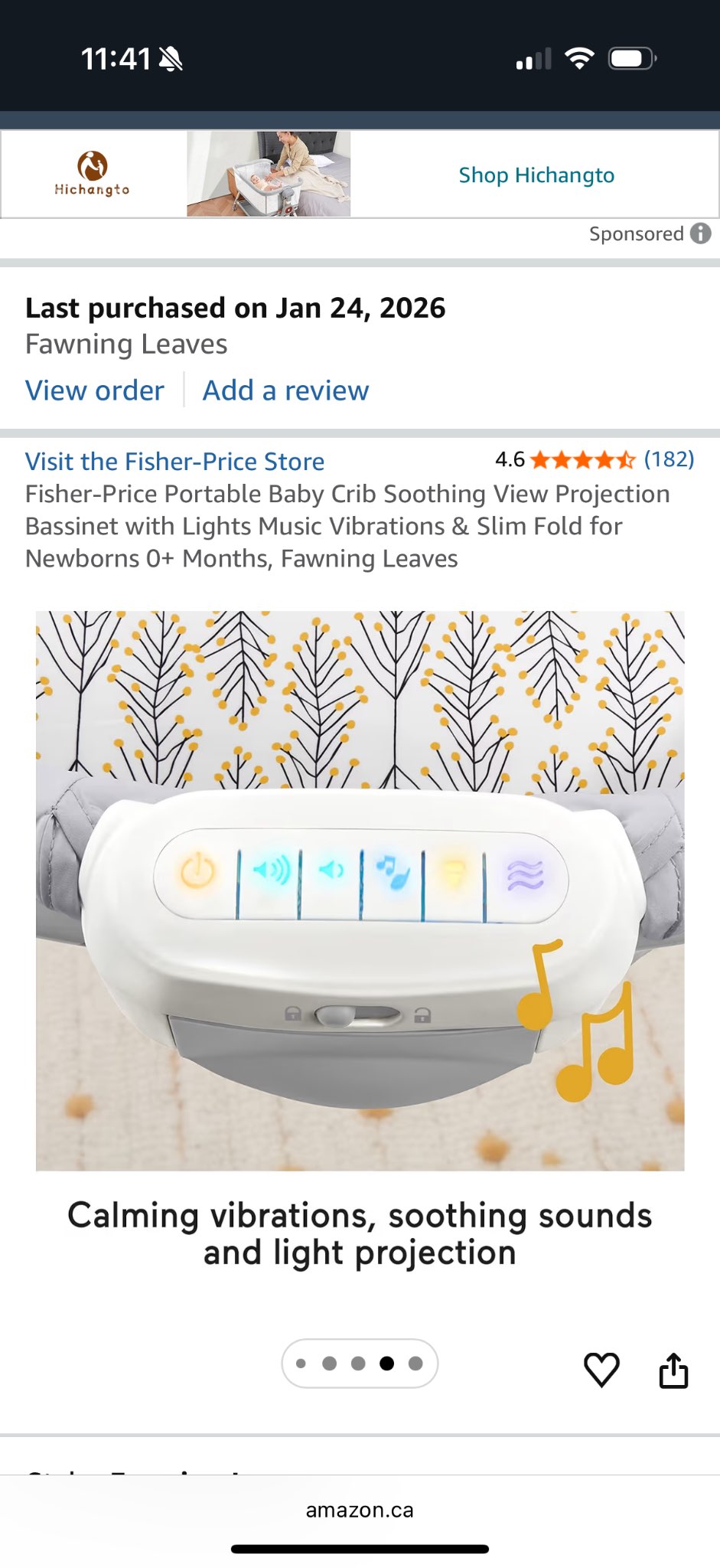 Fisher Price Soothing View Projection Bassinet