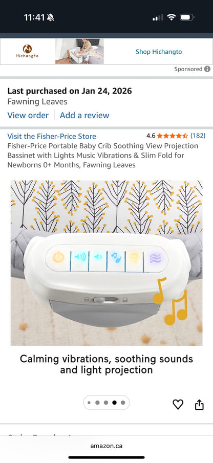 Fisher Price Soothing View Projection Bassinet