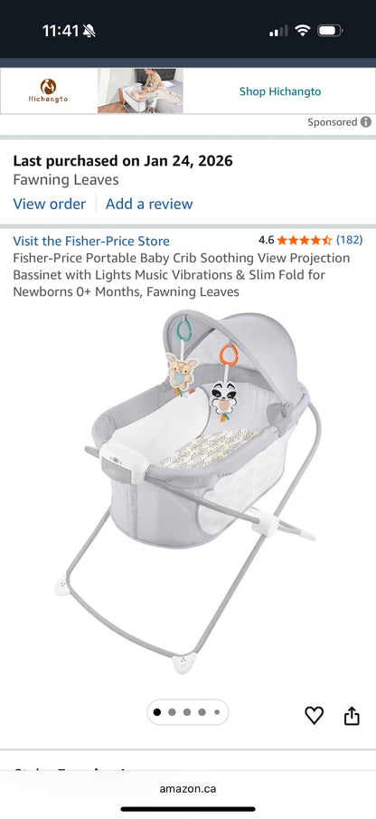 Fisher Price Soothing View Projection Bassinet