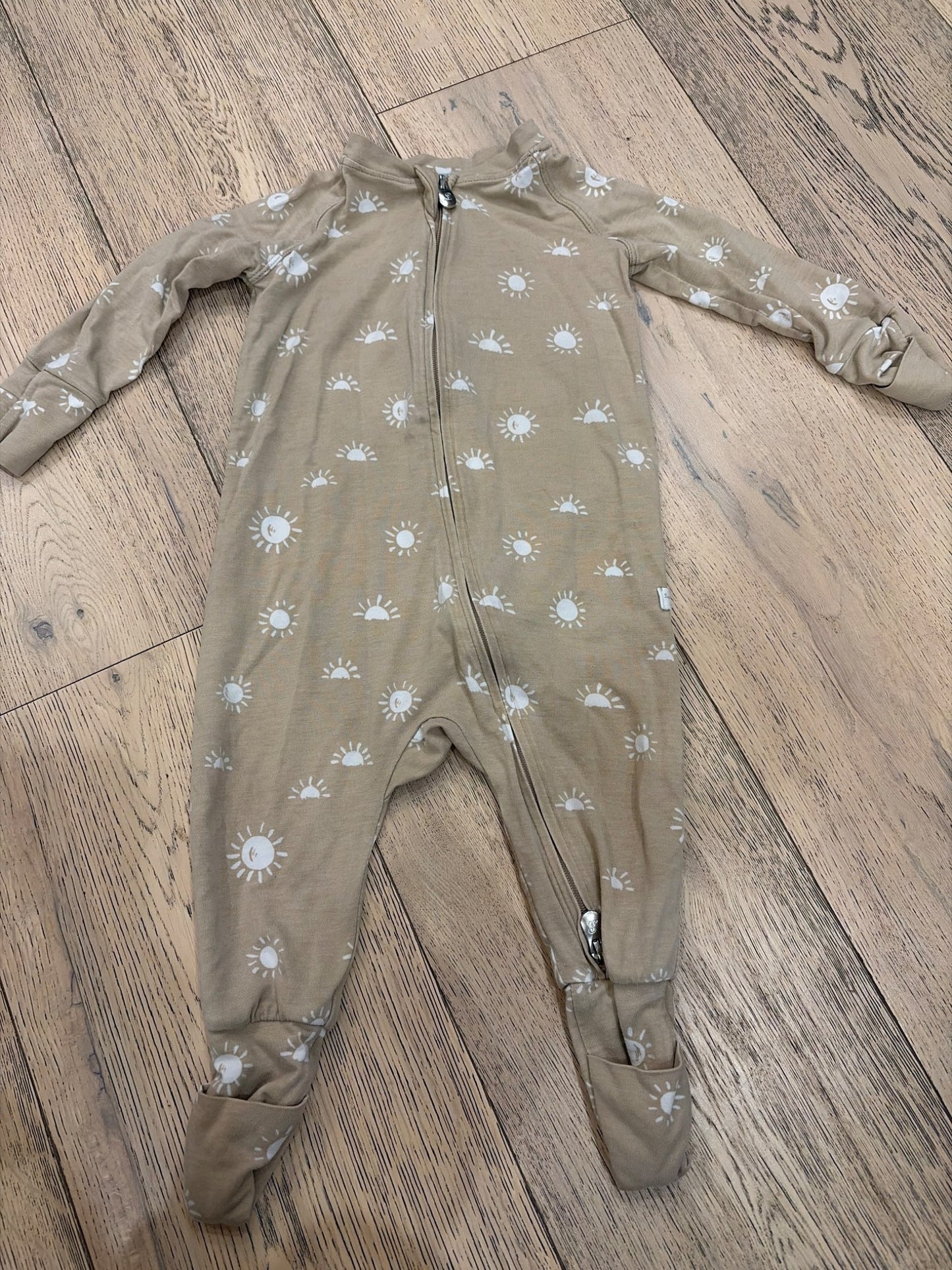 Loulou lollipop Light Brown with Suns sleeper 6-12M, Kids 12 Month (9-12M), Kids 12 Month (9-12M)