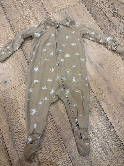 Loulou lollipop Light Brown with Suns sleeper 6-12M, Kids 12 Month (9-12M), Kids 12 Month (9-12M)