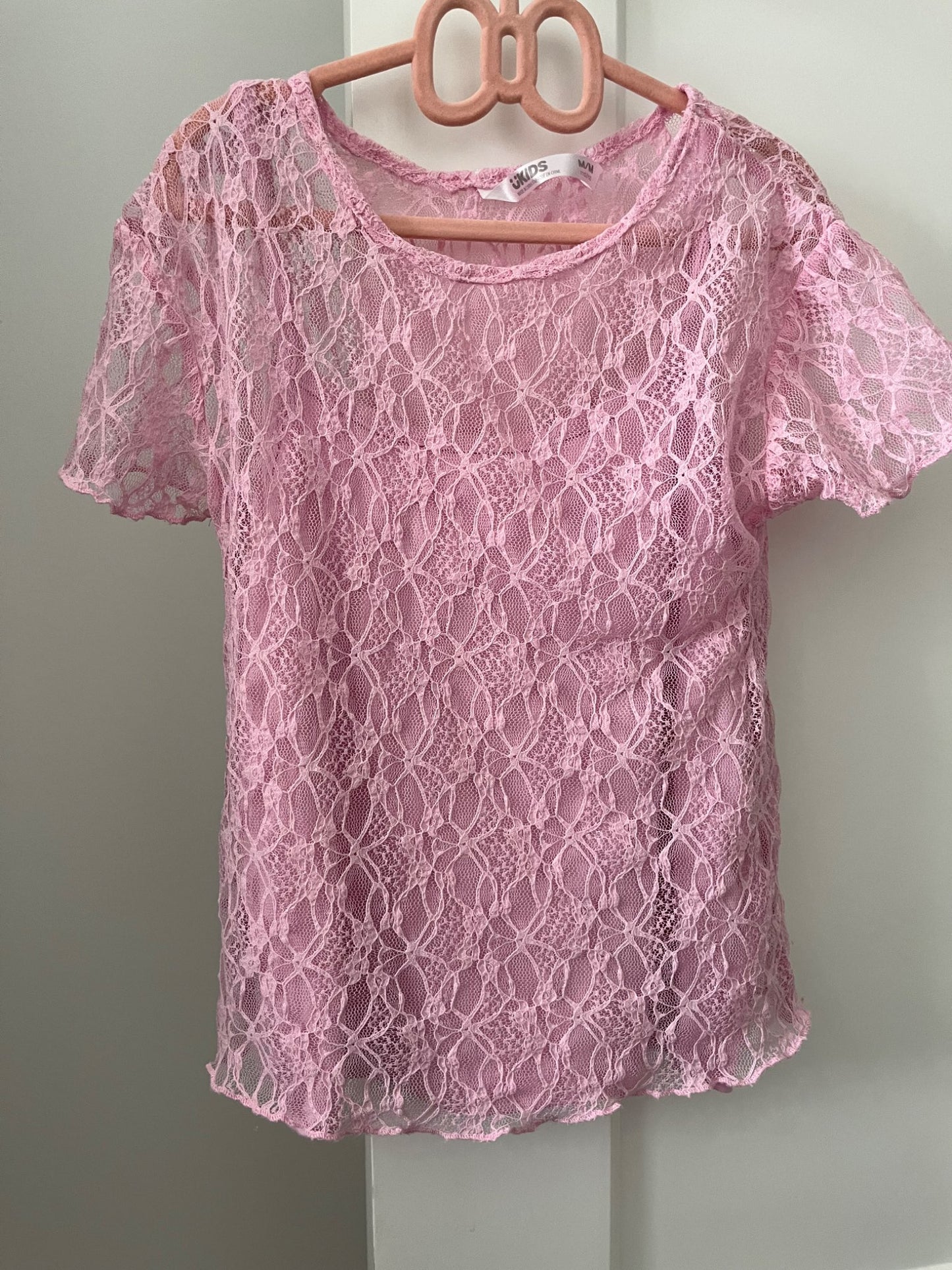 Urban Kids Pink Tank with Lace Shirt, Kids 8