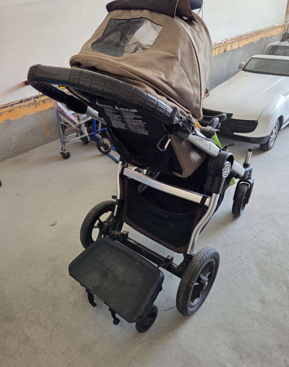 City select double stroller with snack tray glider board