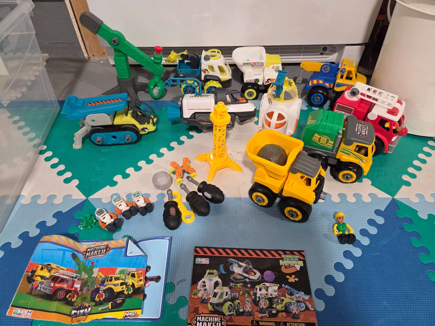 2 sets! Machine maker space and rescue stem building toy