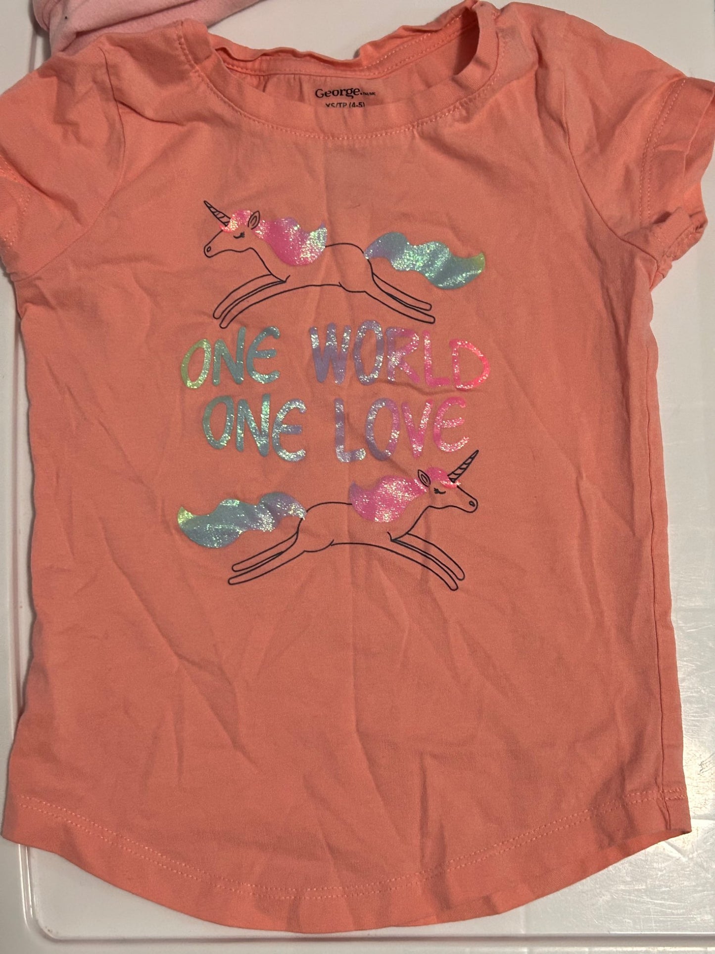 Unicorn themed shirts, Kids 4/4T