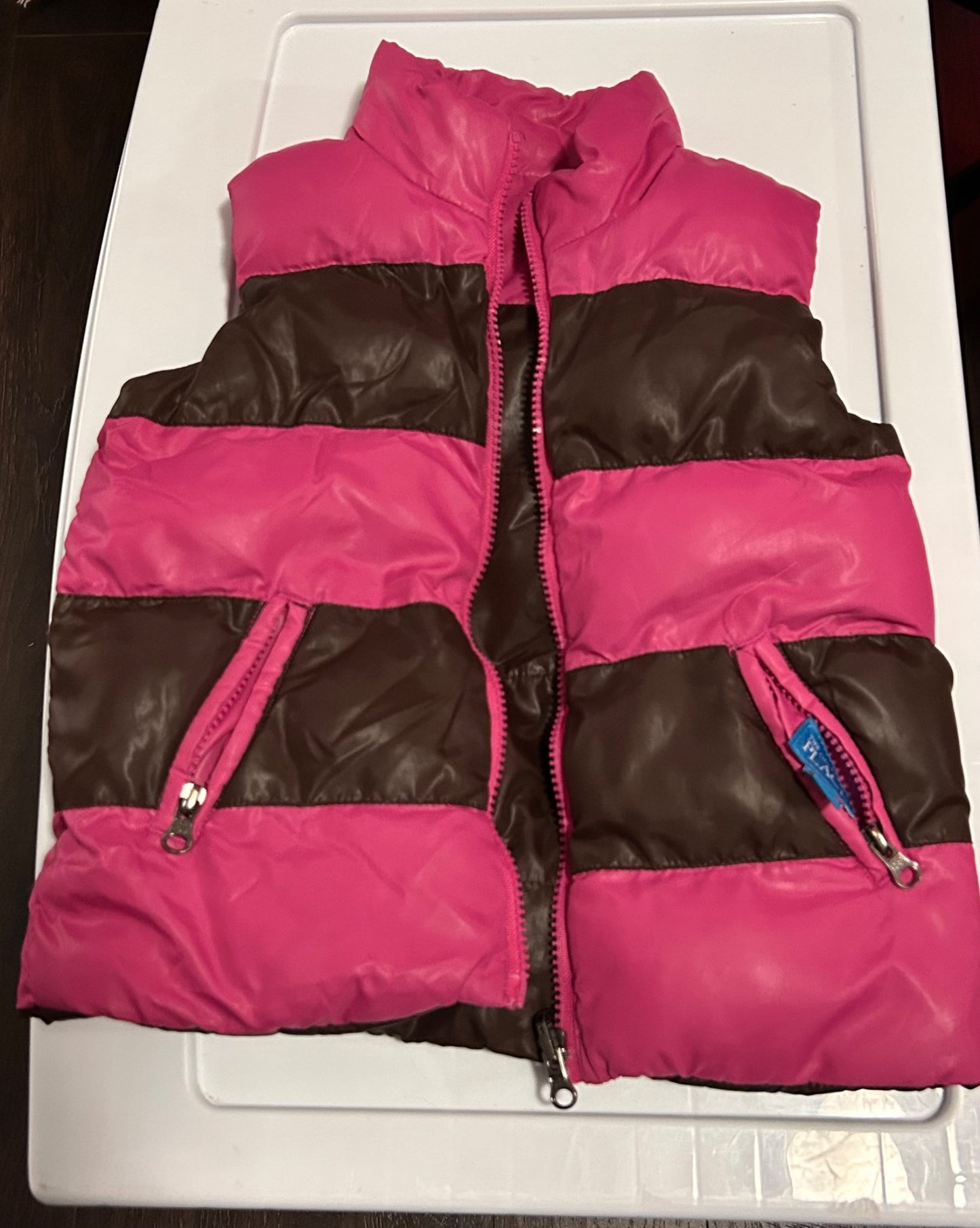 Reversible puffy vest, Kids 4/4T