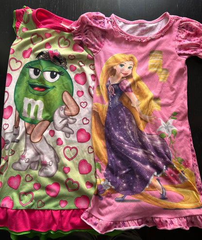 4 dress style pajamas, Kids 5/5T