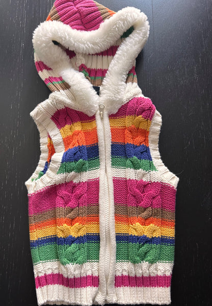 Knitted vest and jeans outfit, Kids 5/5T