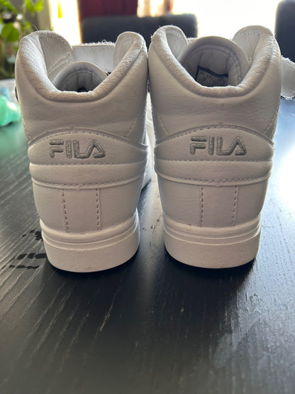 Fila White high top sneakers , Shoes 13 (Kids:4-8yr)