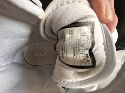 Fila White high top sneakers , Shoes 13 (Kids:4-8yr)