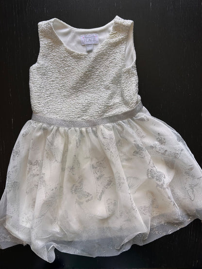 White Children’s place dress, Kids 4/4T