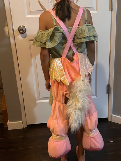 Ride On Plush Pink Unicorn Costume , Kids 4/4T