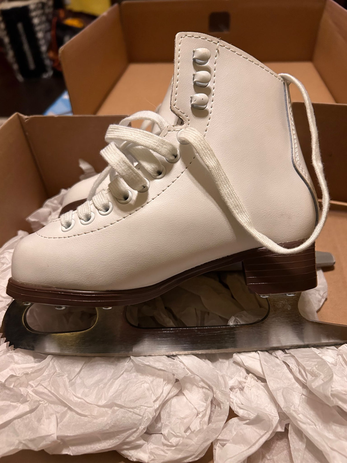 White ice skates junior 11, Shoes 11 (Toddler:2-4yr)