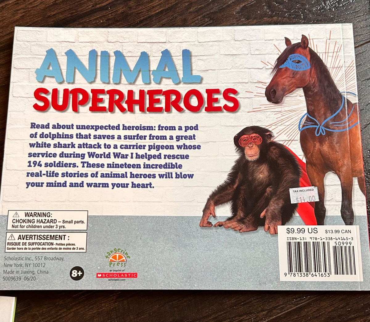 4 kids books - Animals, Clifford, Terry Fox, Friends