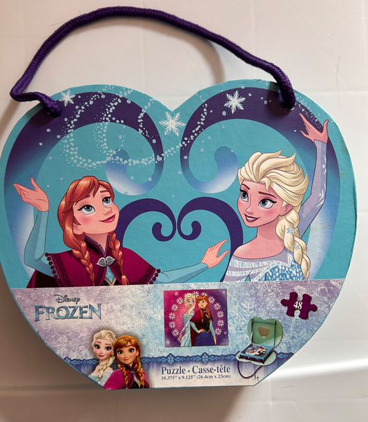 Disney puzzles in heart box