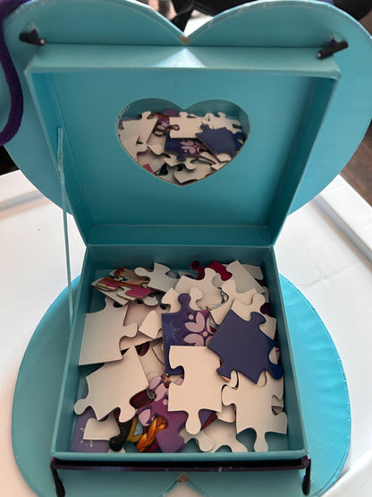 Disney puzzles in heart box