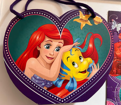 Disney puzzles in heart box