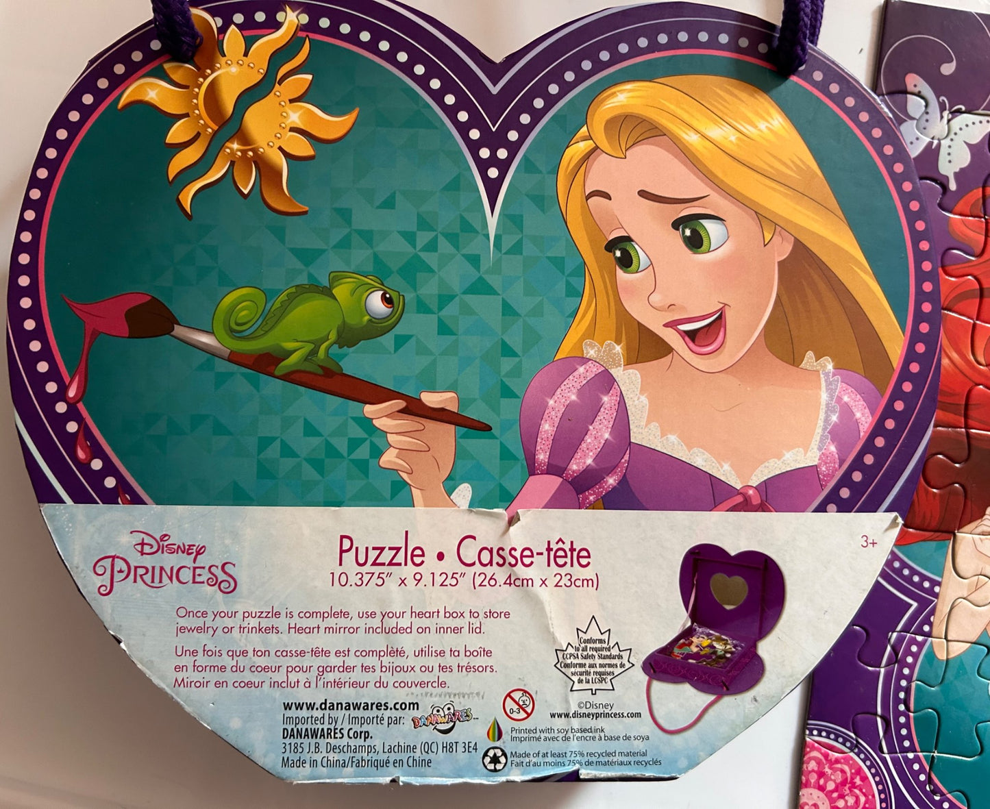 Disney puzzles in heart box
