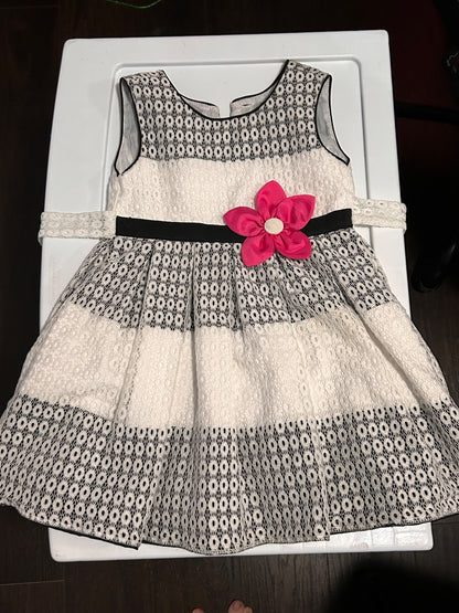 White and Black dress, Kids 3T
