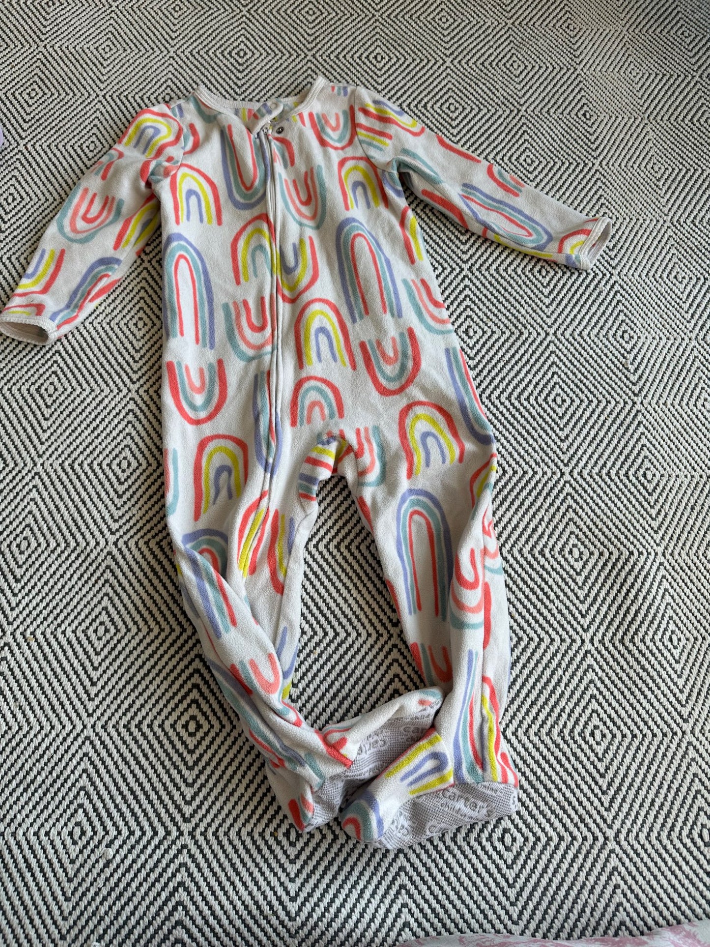 Carters Warm Fleece Pajamas with feet 2T, Kids 2T